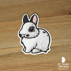 Charlie black dwarf bunny sticker