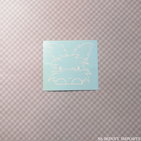 Peeking Angora bunny decal โ SS Bunny Imports