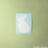Baby bunny silhouette decal