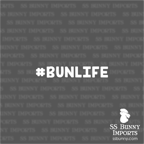 #BUNLIFE hashtag decal