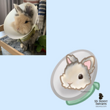 Chibi-style digital bunny artwork commission