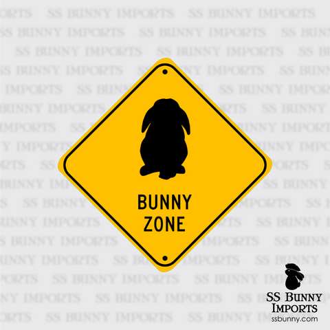 Lop Bunny Zone sign