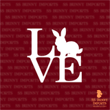 Bunny love decal