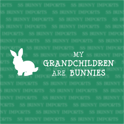 My grandchildren are bunnies decal