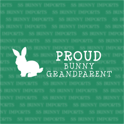 Proud bunny grandparent decal